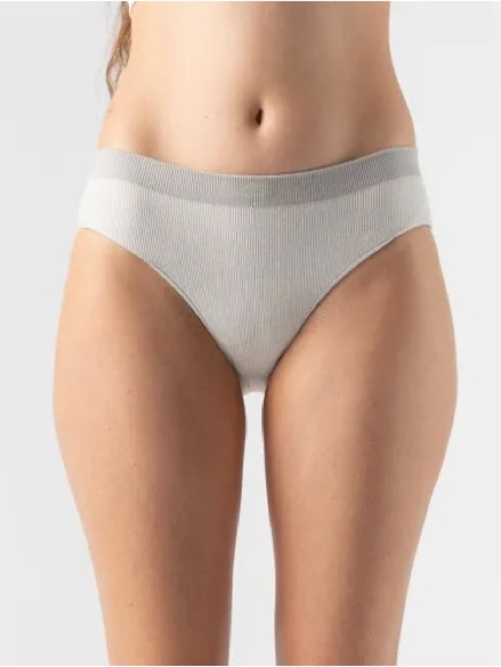 Baserange Fine Seamless Bell Pants in Light Gray